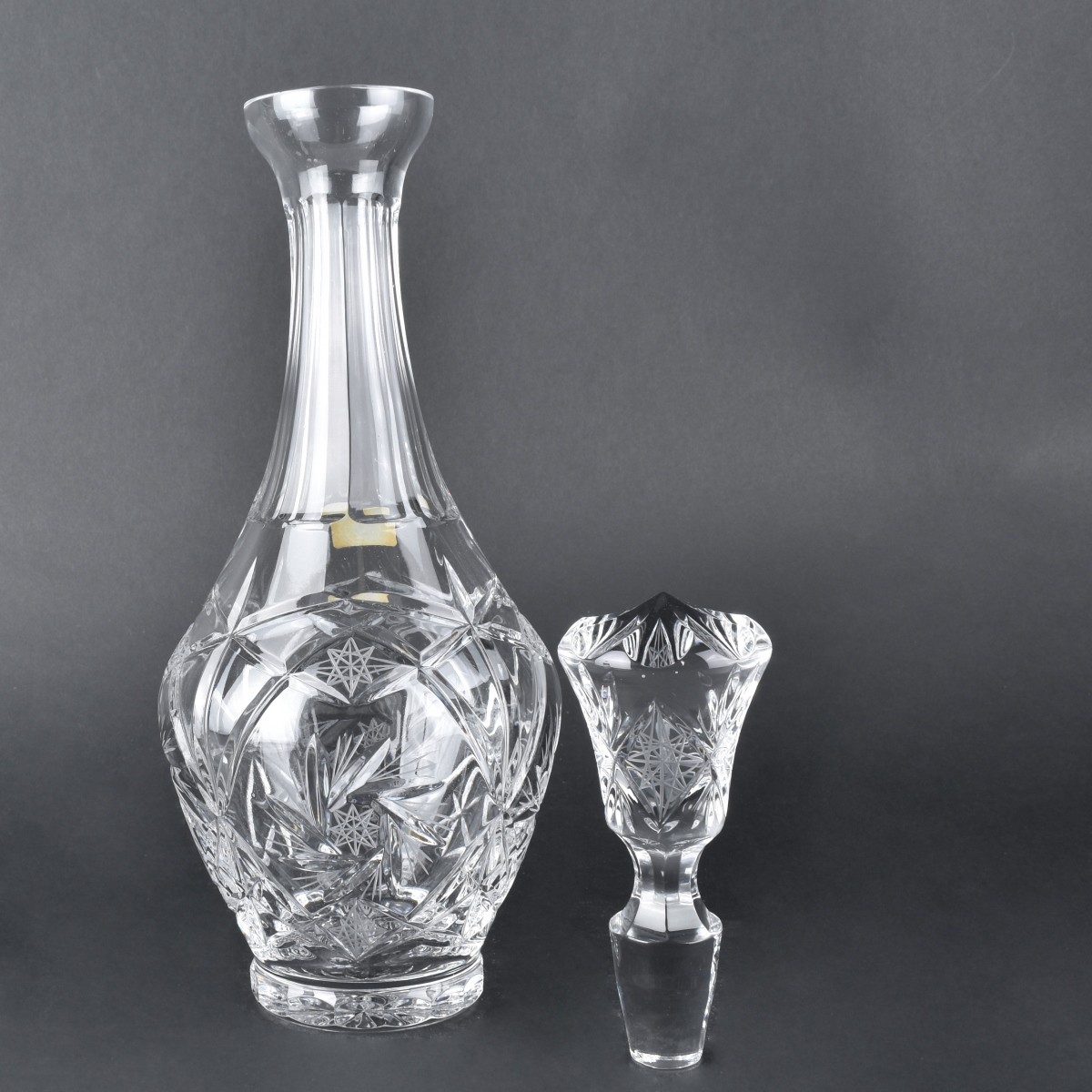 Hungarian Decanter and Brandy Snifters