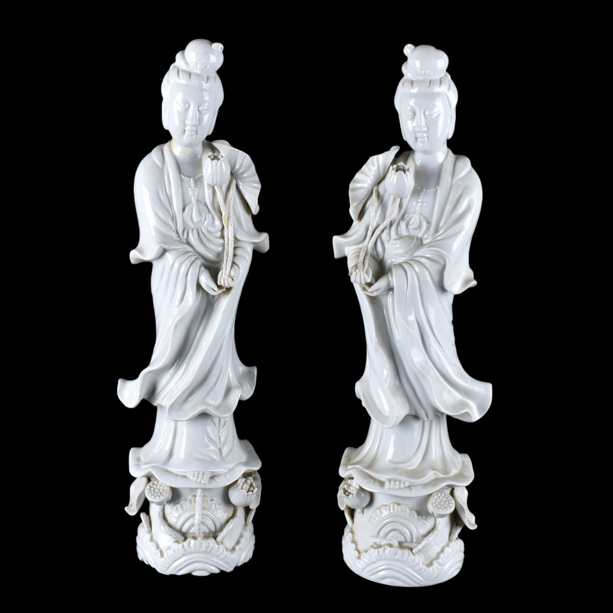 Pair Quan Yin Figures