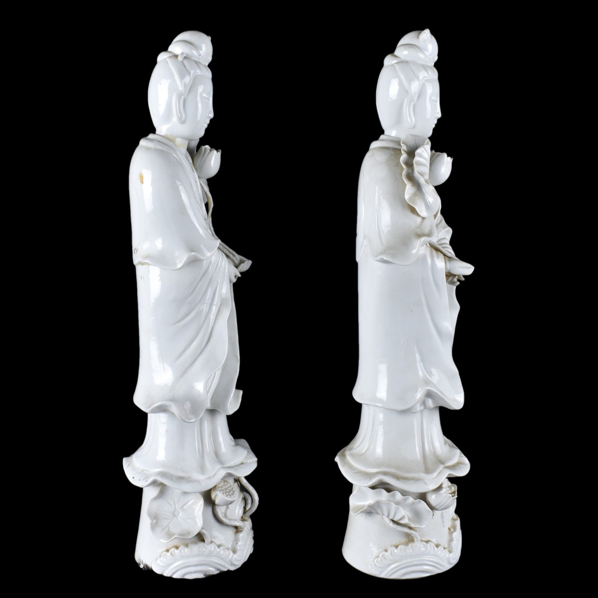 Pair Quan Yin Figures