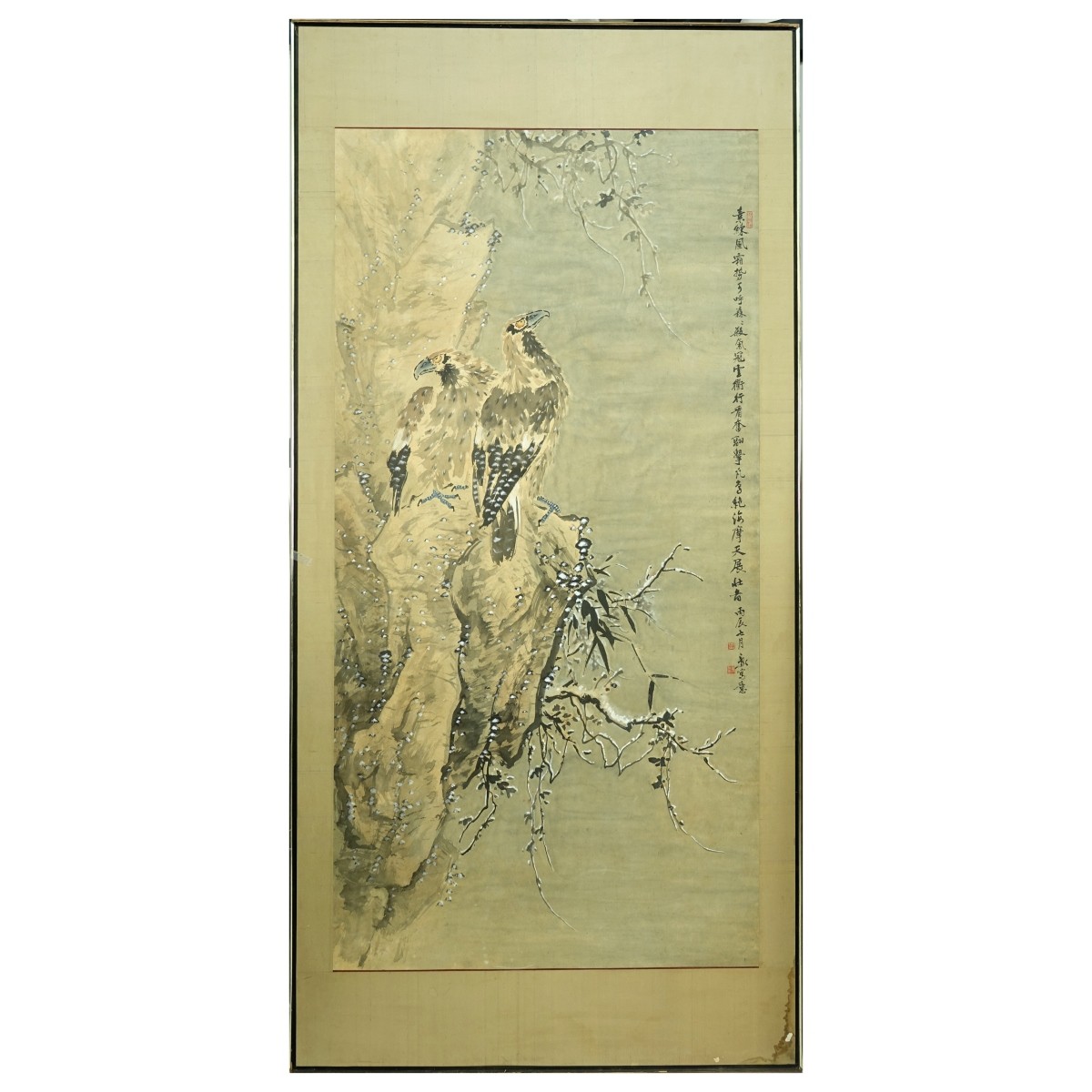 Chinese Watercolor Scroll Painting