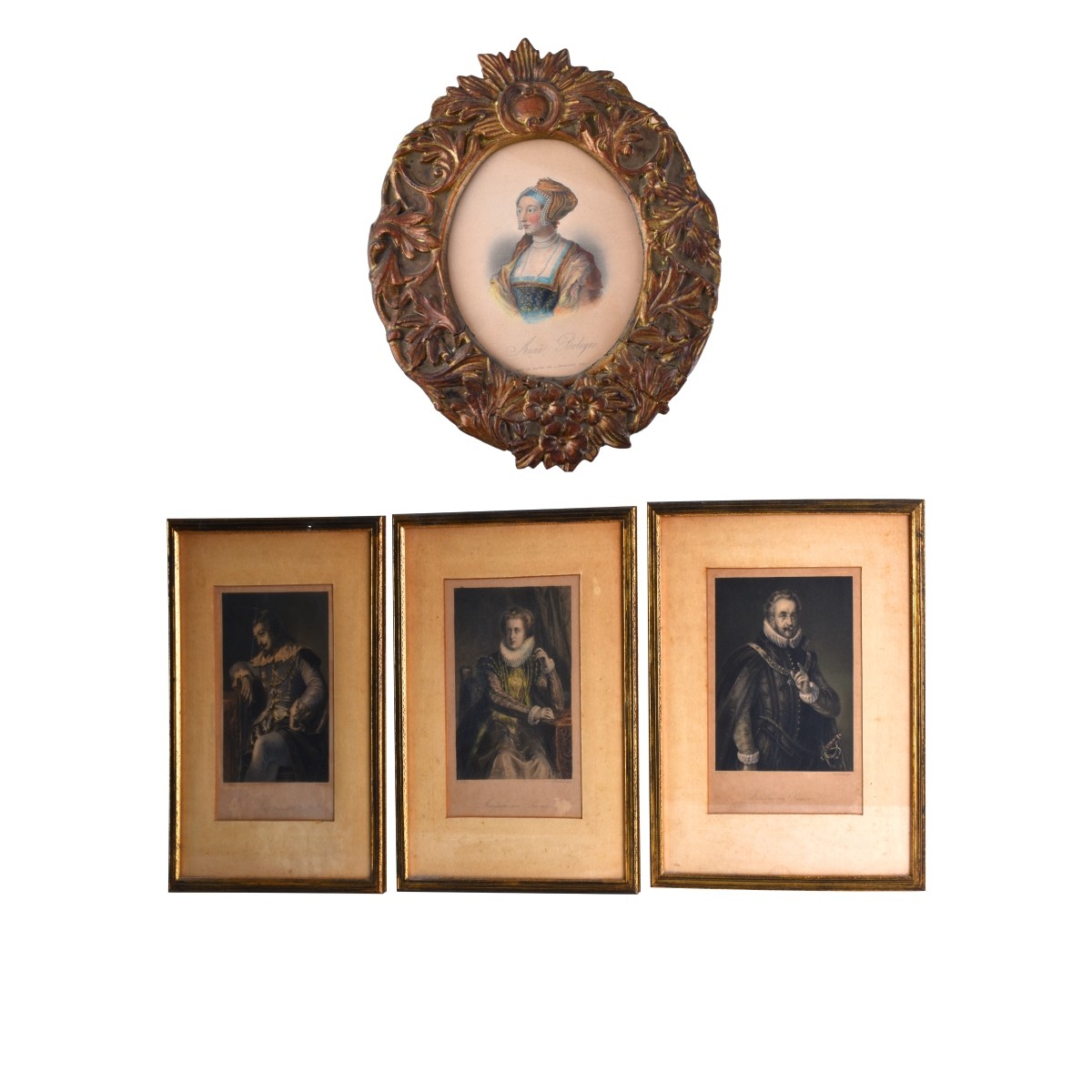 Four (4) Antique Color Lithographs