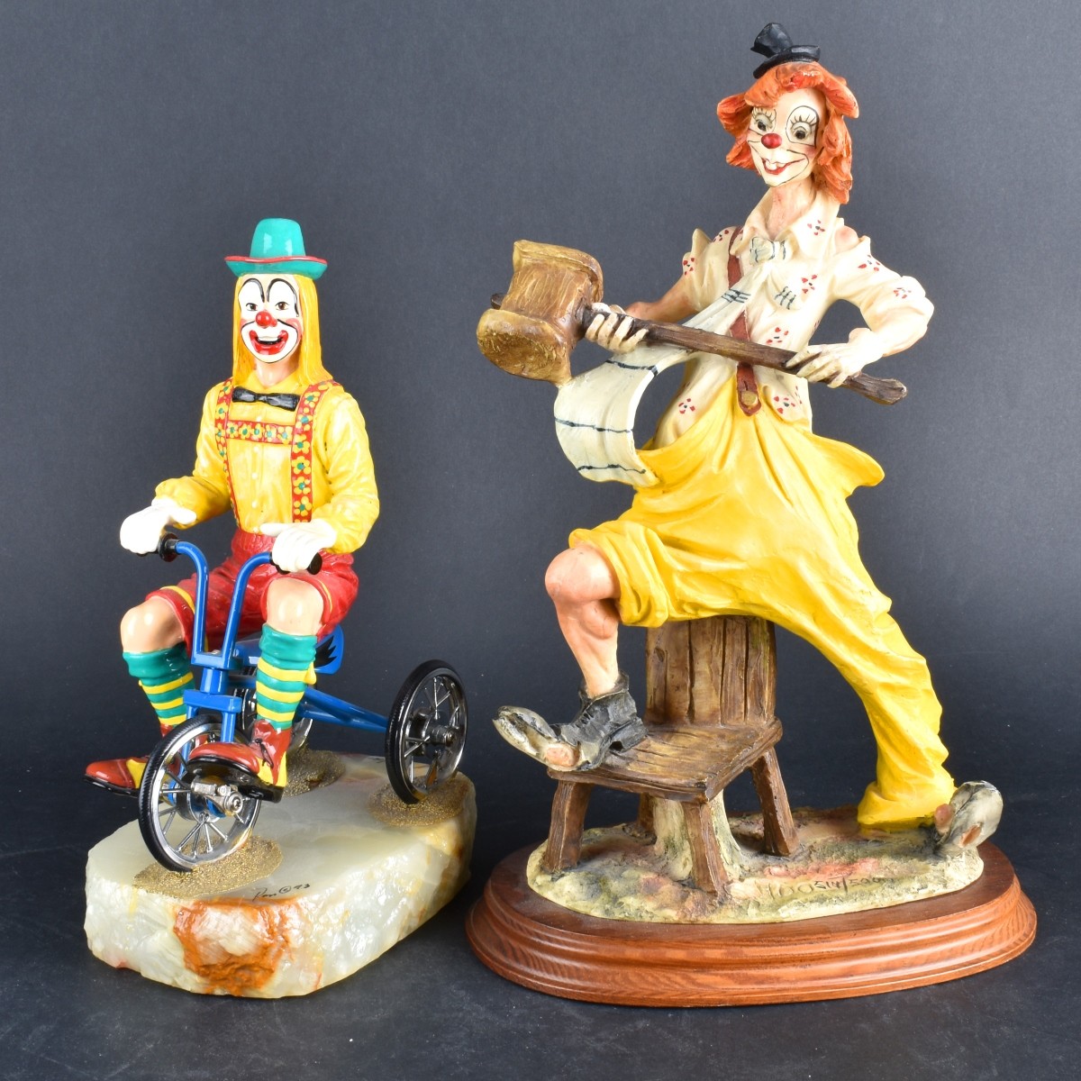 Two Clown Figurines