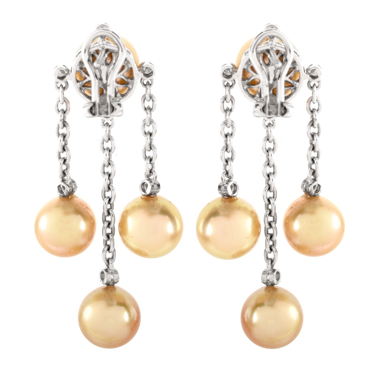 Pearl and 18K Earrings