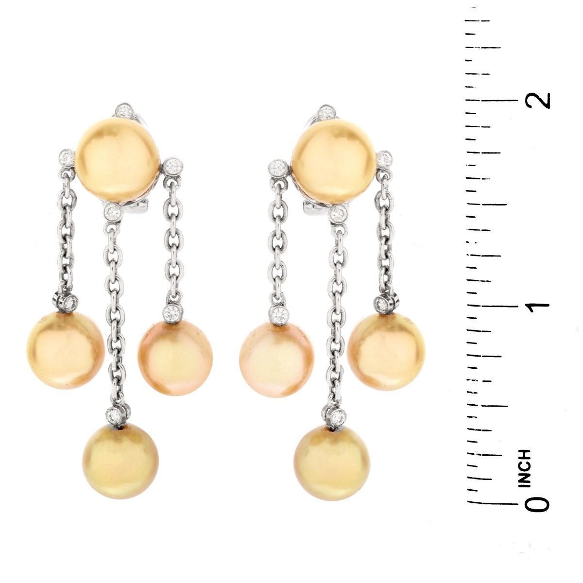 Pearl and 18K Earrings