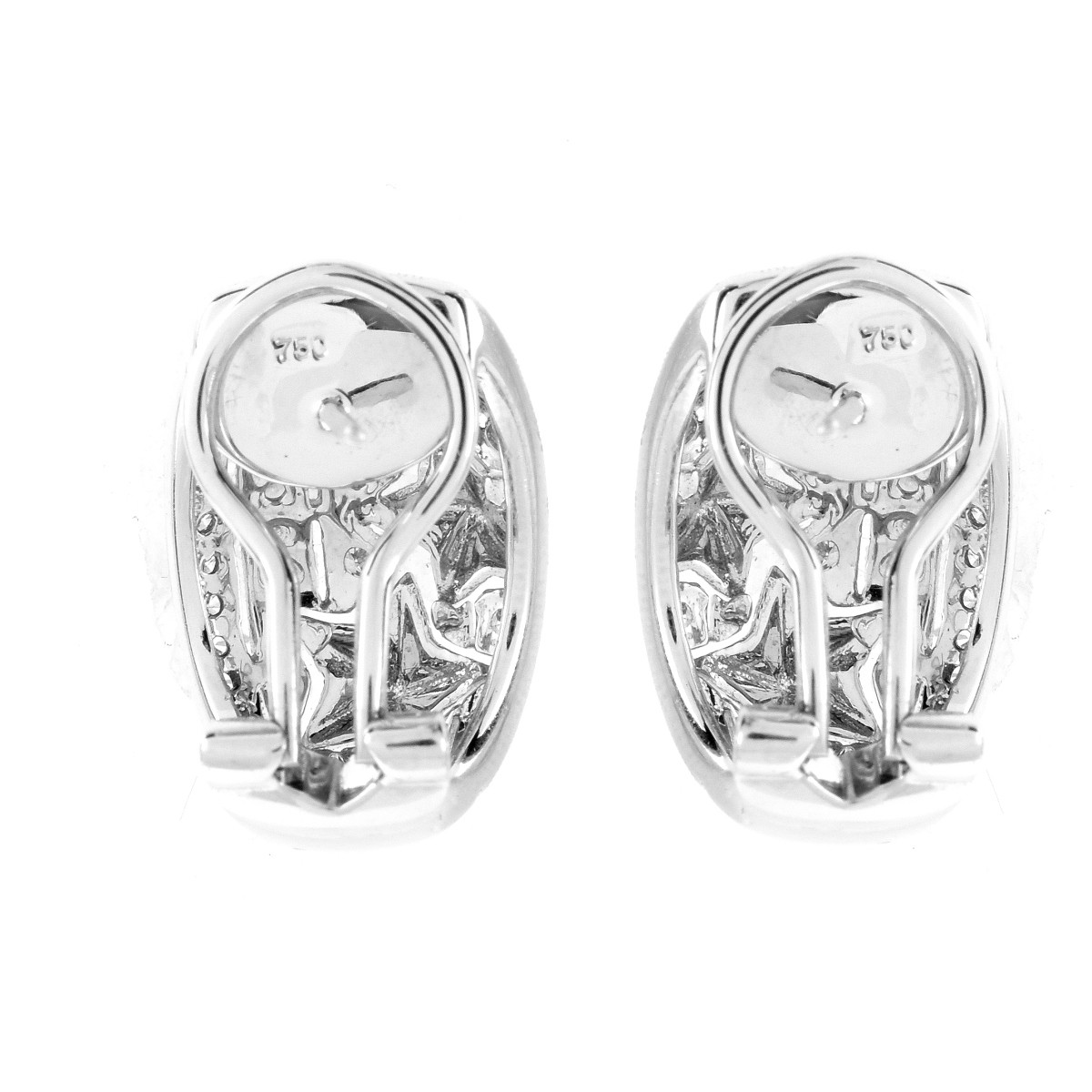 1.37ct TW Diamond and 18K Earrings