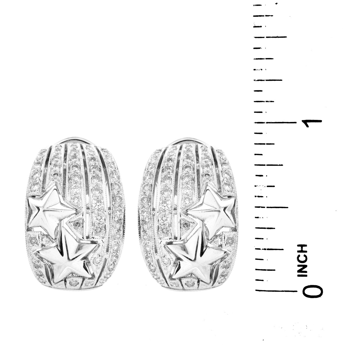 1.37ct TW Diamond and 18K Earrings