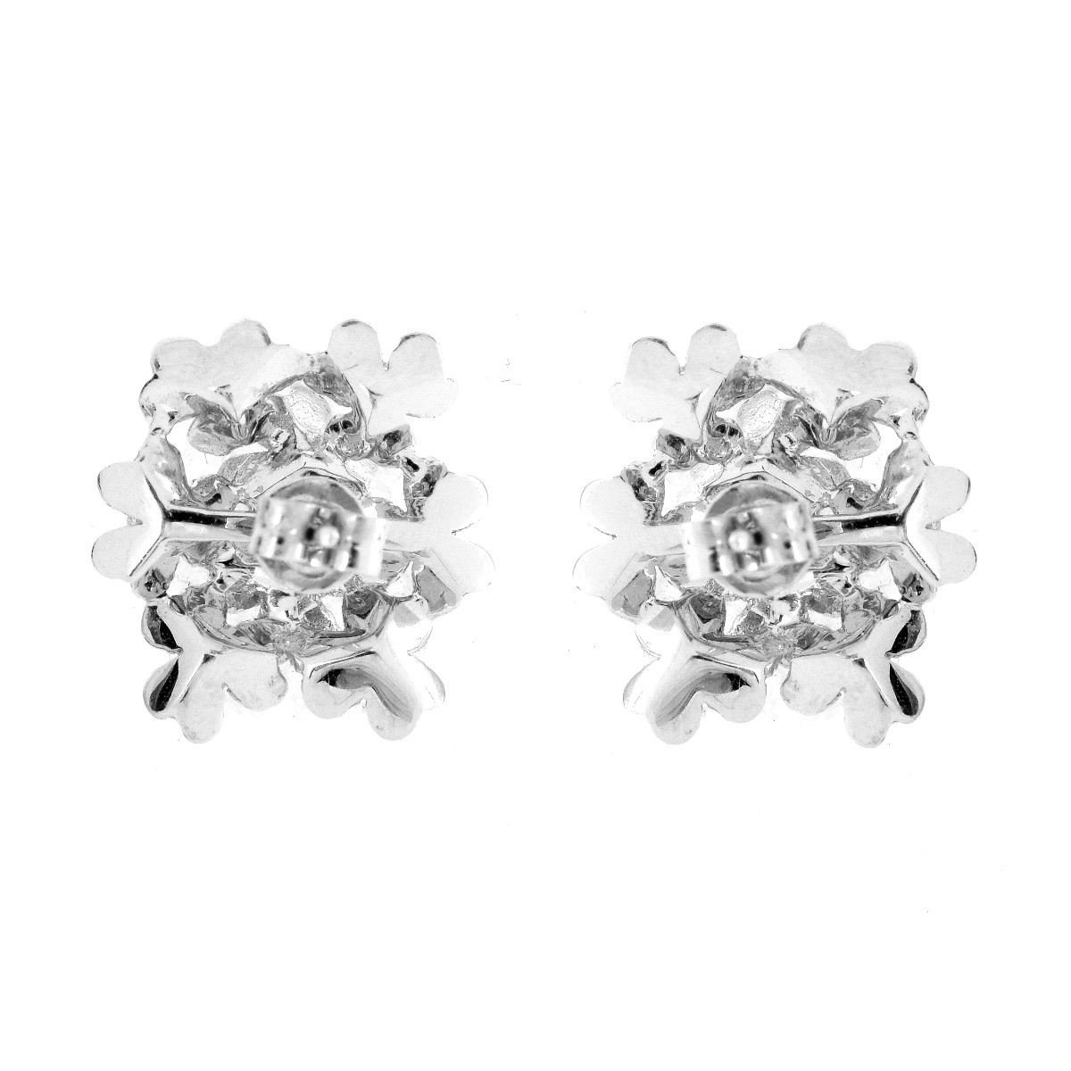 Diamond and 18K Earrings