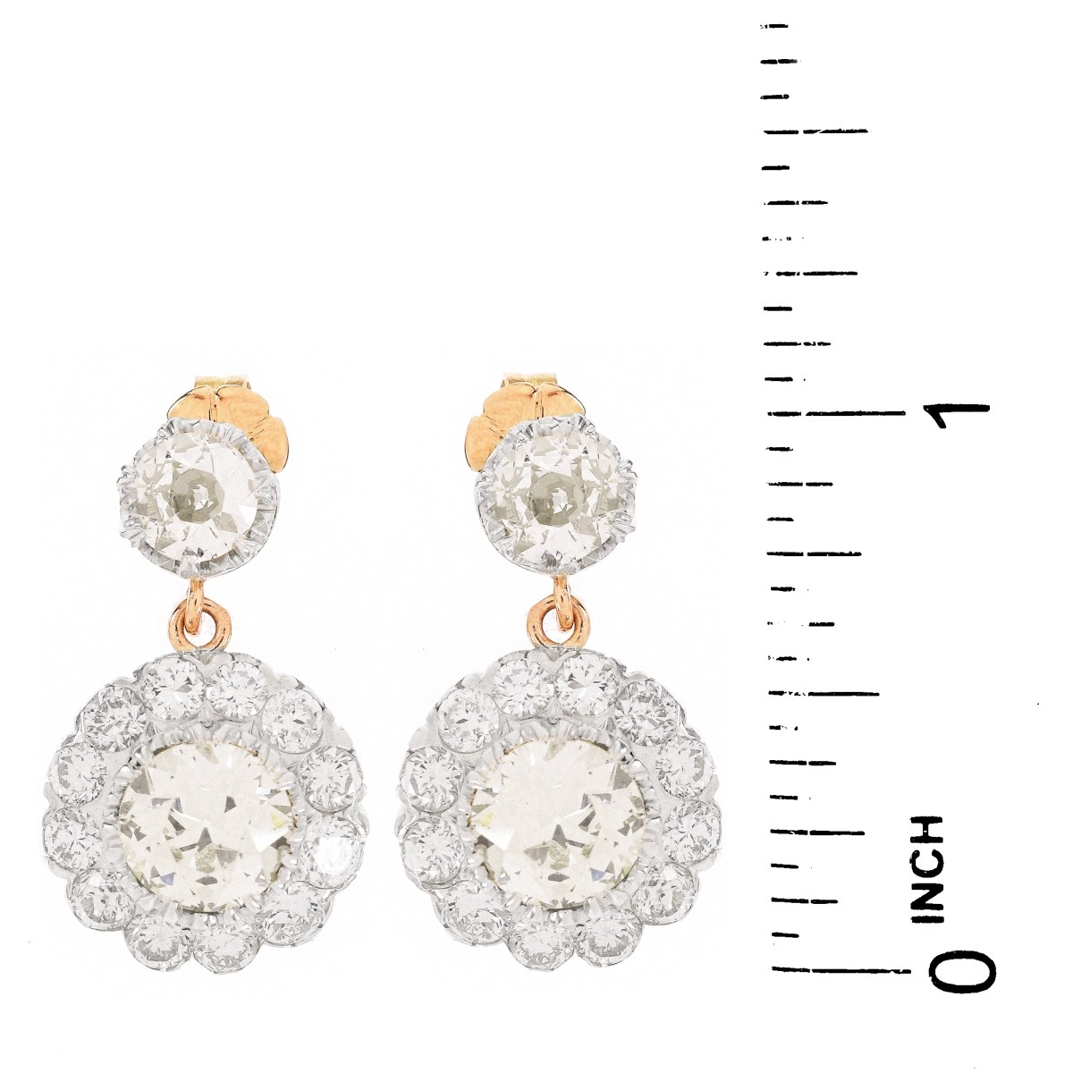 Approx. 8.35ct TW Diamond Pendant Earrings