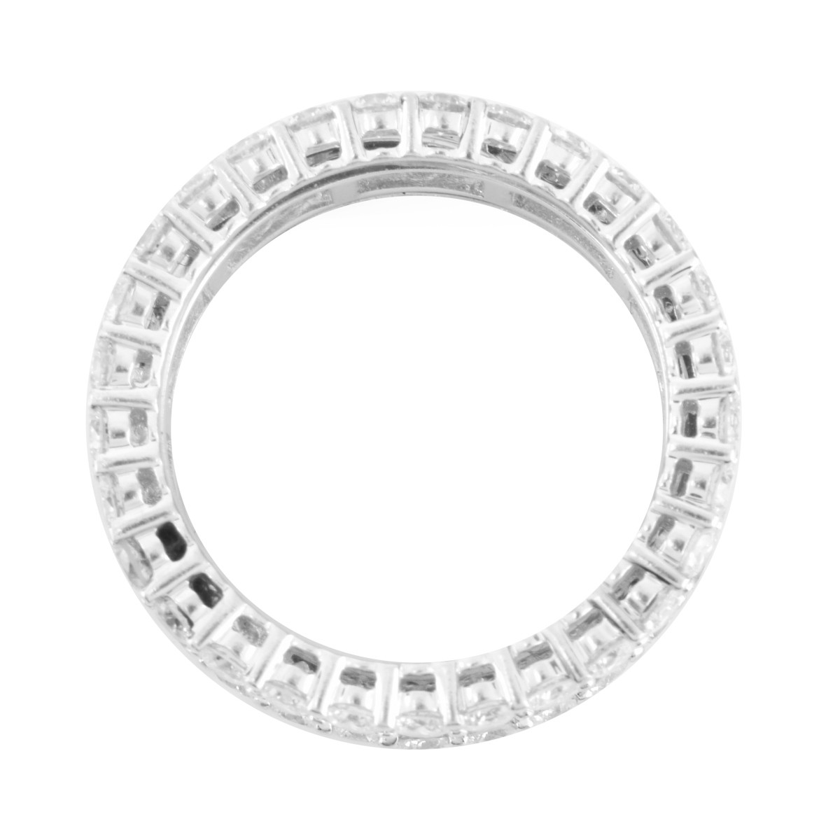 Diamond and 18K Eternity Band