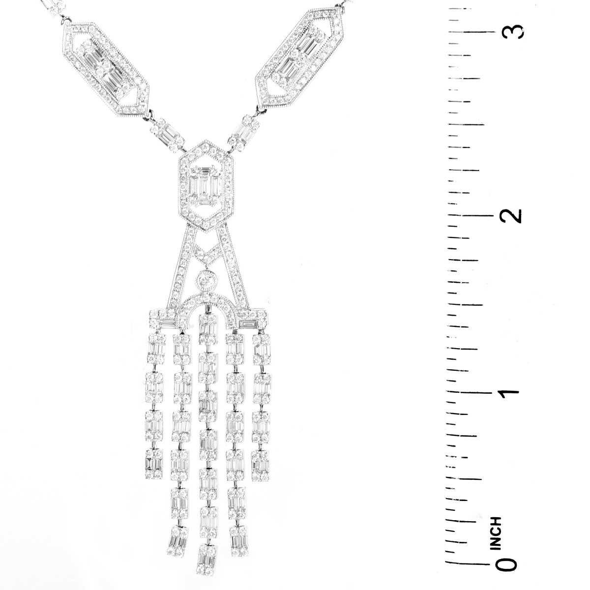 11.0ct TW Diamond and 18K Necklace