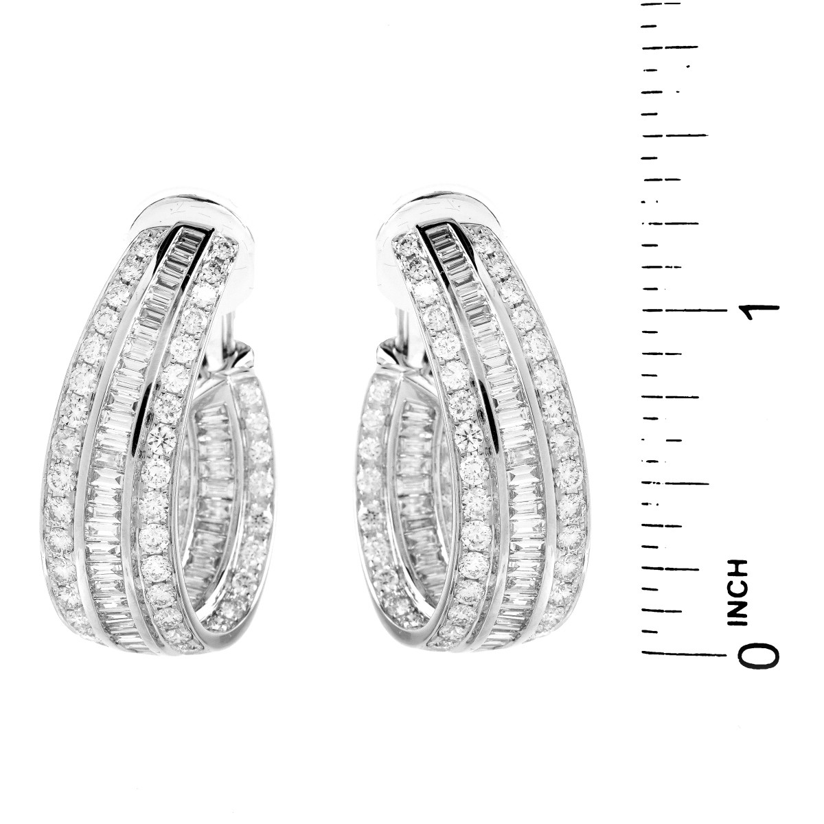 7.65ct TW Diamond and 18K Earrings