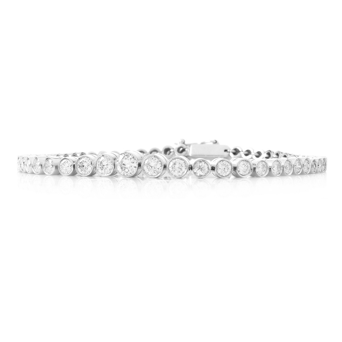 5.0ct TW Diamond and Platinum Bracelet