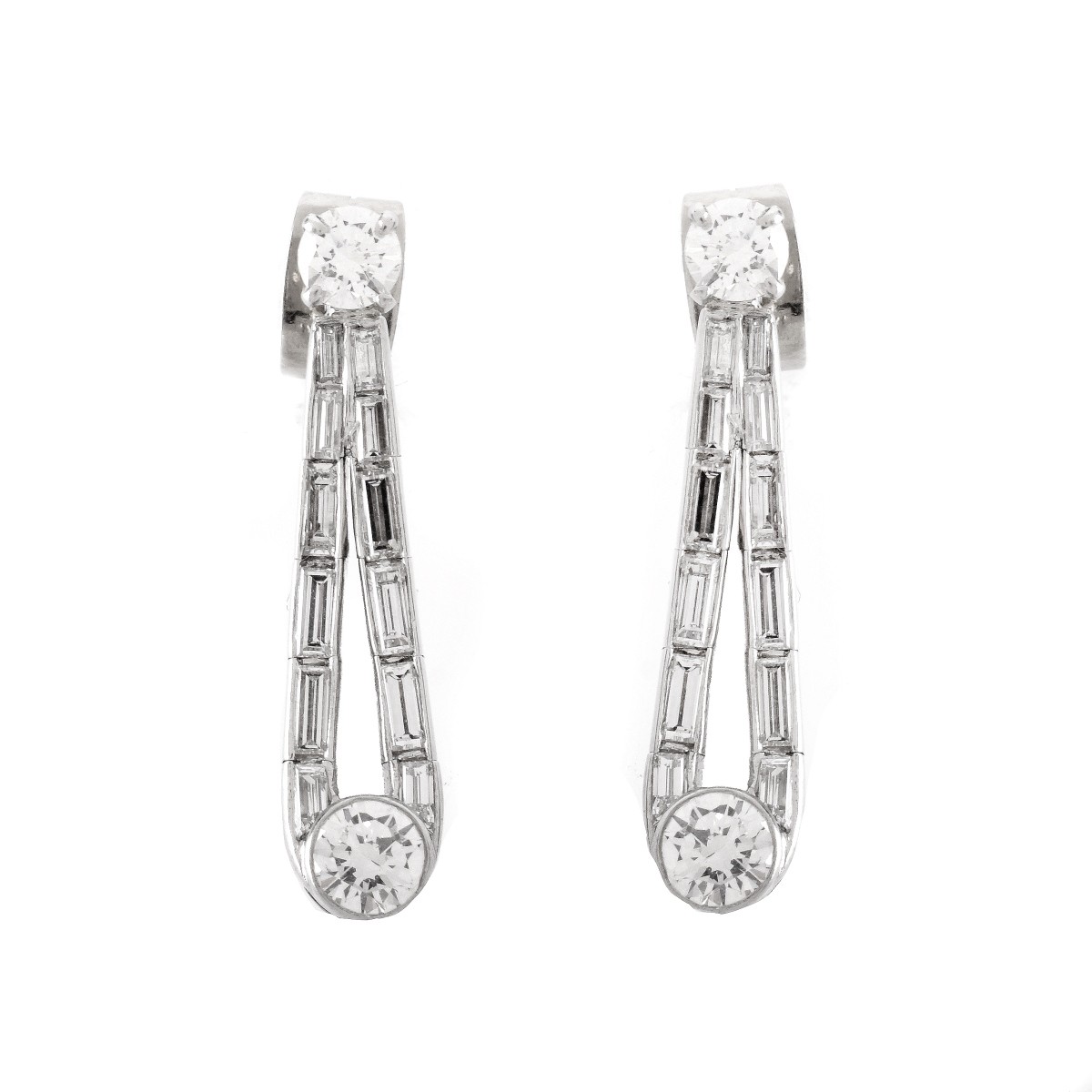 Vintage Van Cleef & Arpels style Diamond Earrings