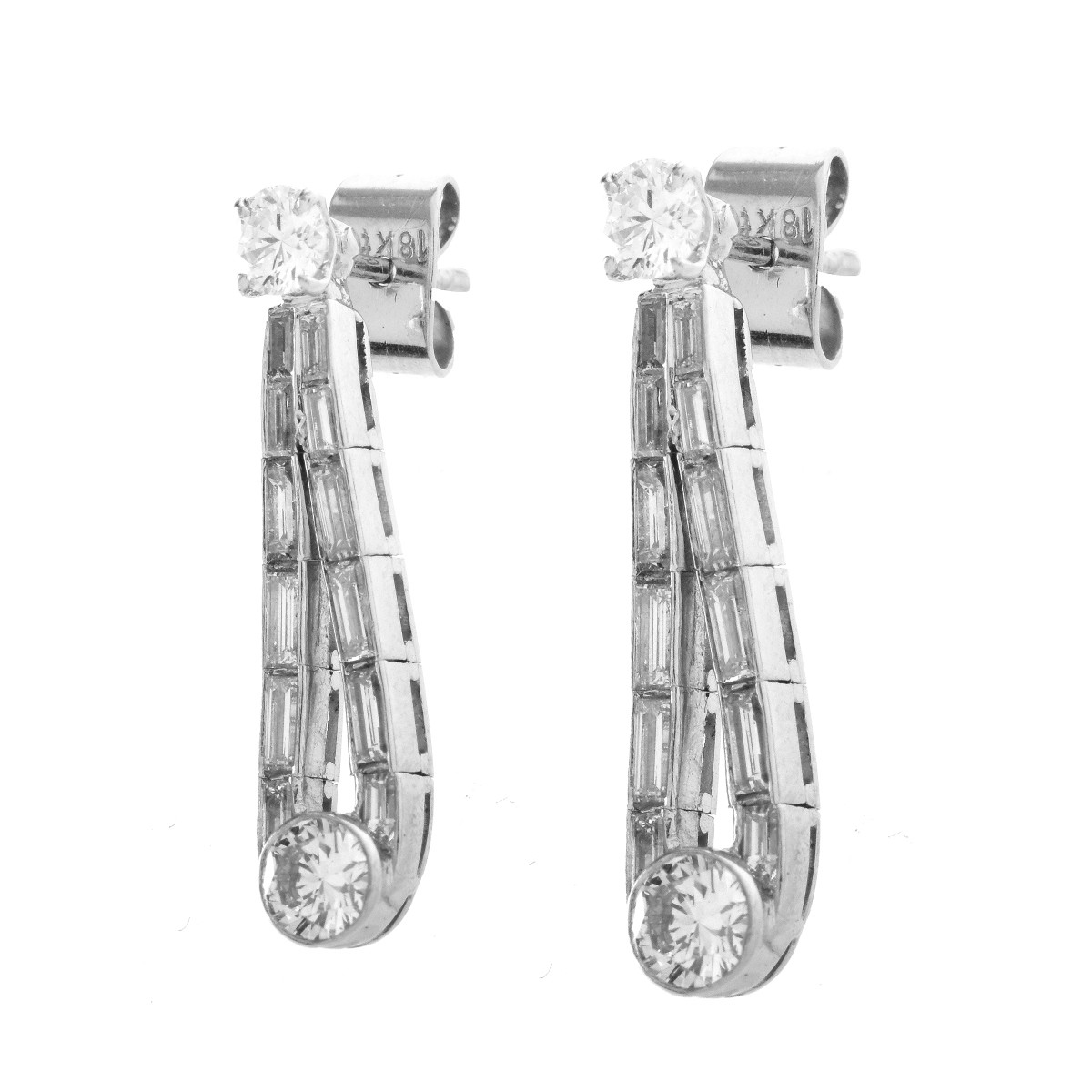 Vintage Van Cleef & Arpels style Diamond Earrings