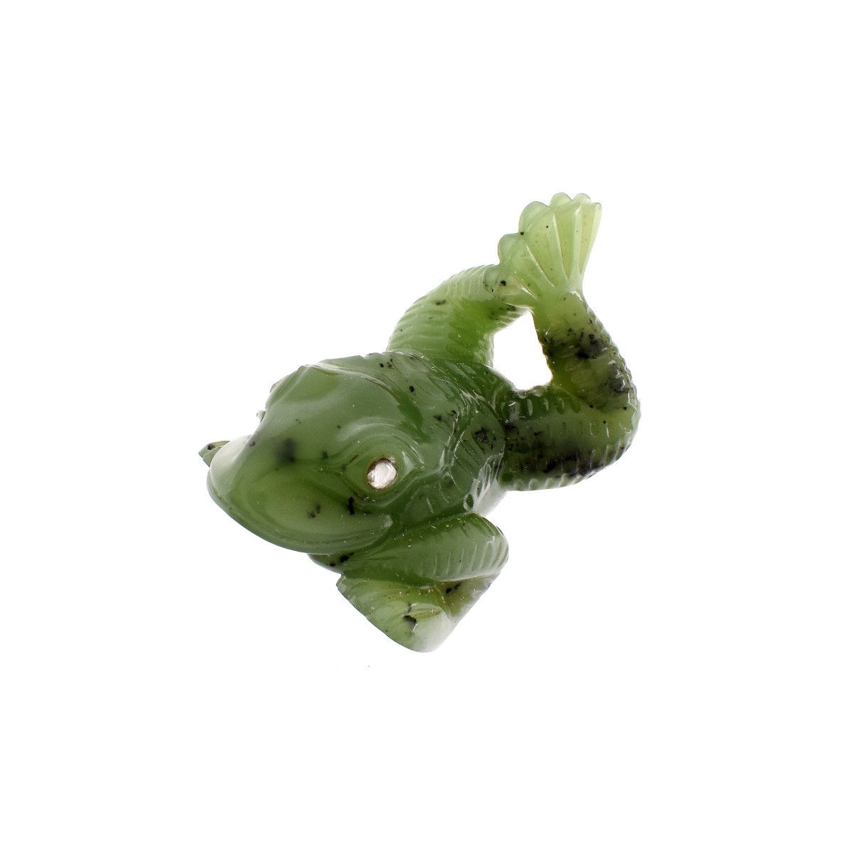 Russian Faberge Jade Frog