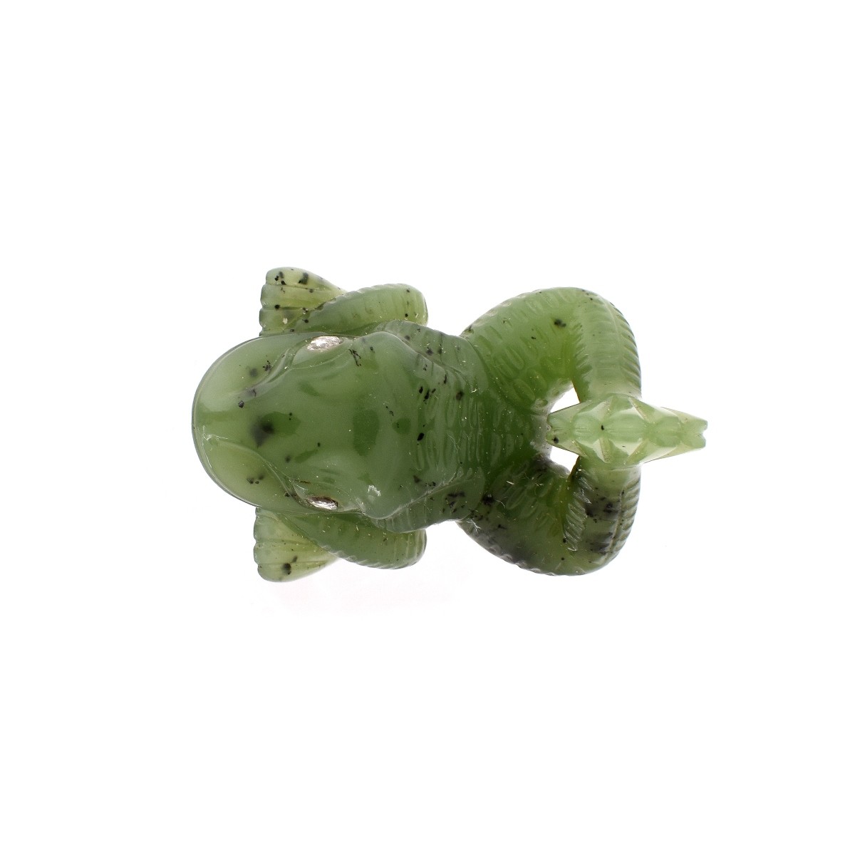 Russian Faberge Jade Frog