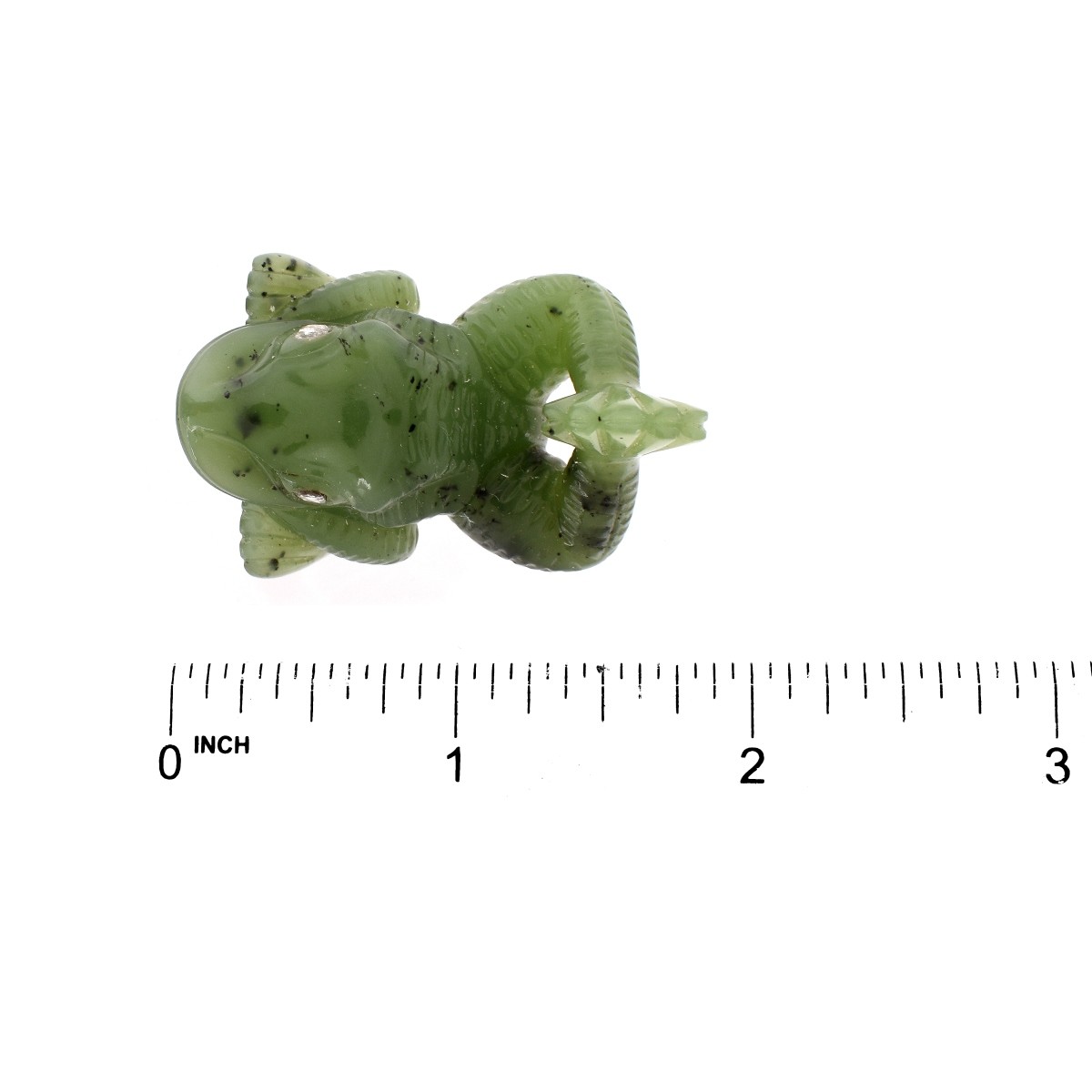 Russian Faberge Jade Frog