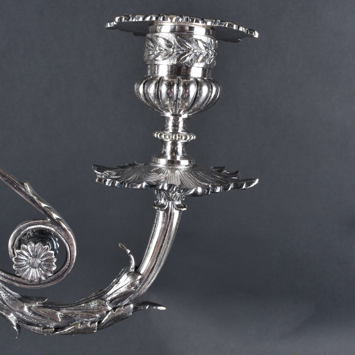 Pair Boulenger Silver Plate Candelabra