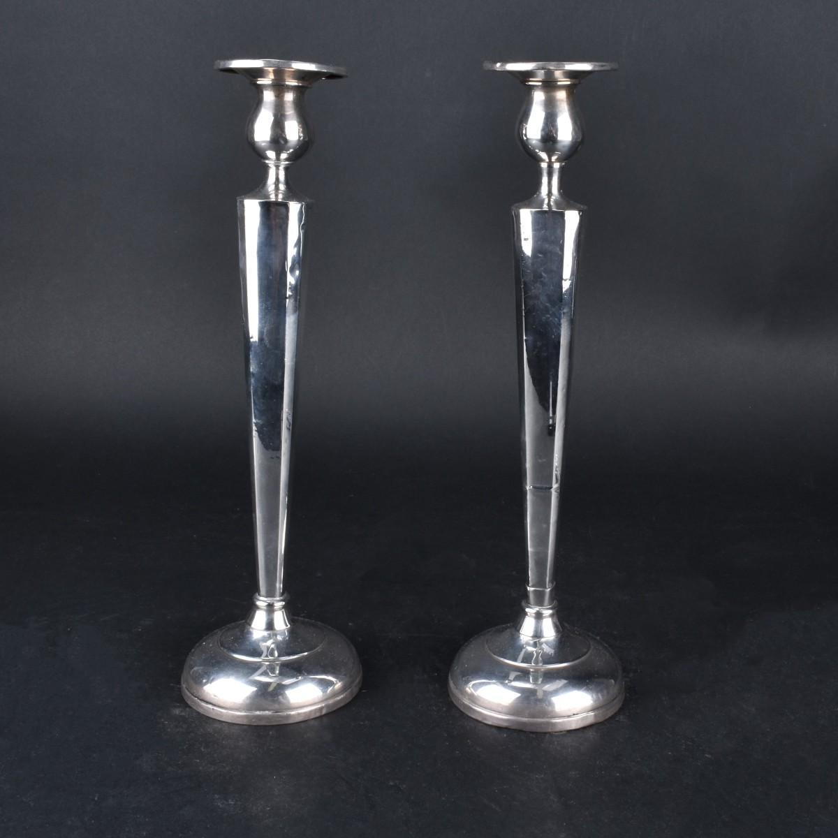 Pair Weighted Sterling Candlesticks