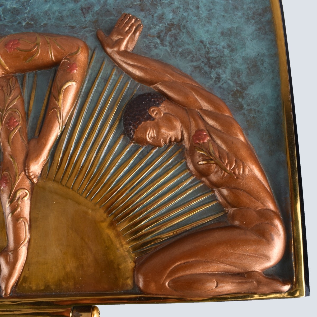 Erte "Le Femine Fatale" Bronze Table Mirror