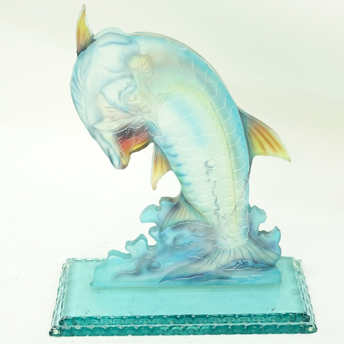 Contemporary Glass Fish Sculpture