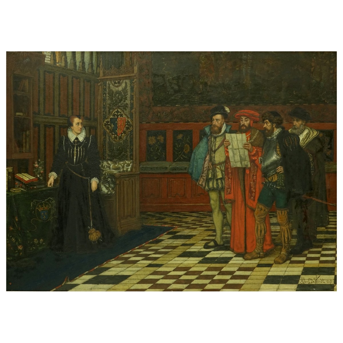 Albert De Vriendt Oil on Panel