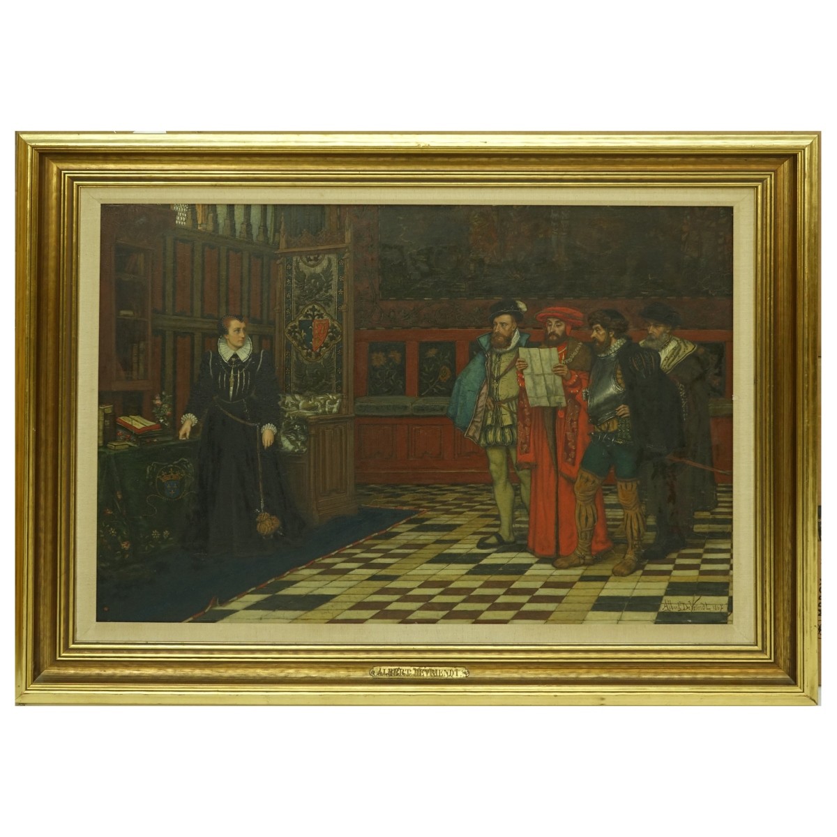 Albert De Vriendt Oil on Panel