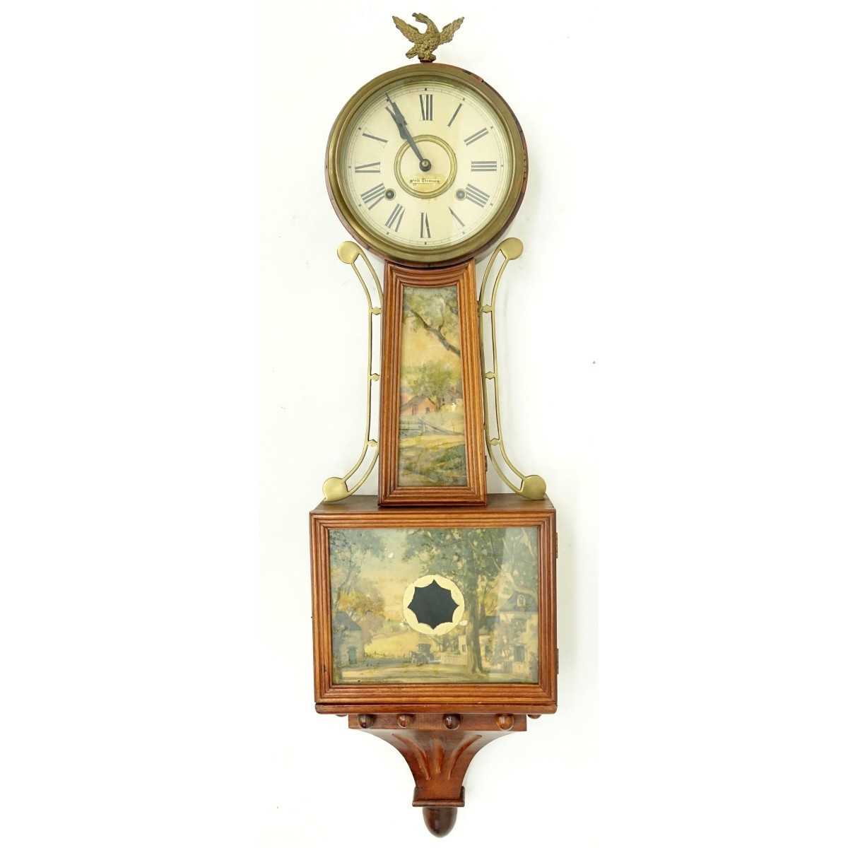 Seth Thomas Banjo Clock with Panels