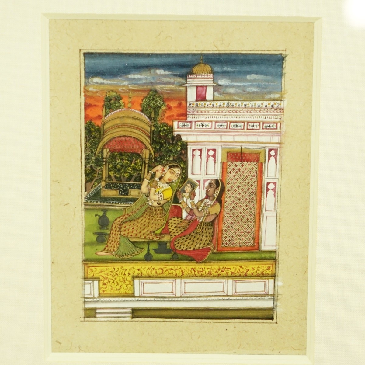 Pair of 18th Century Provincial Mughal Miniatures