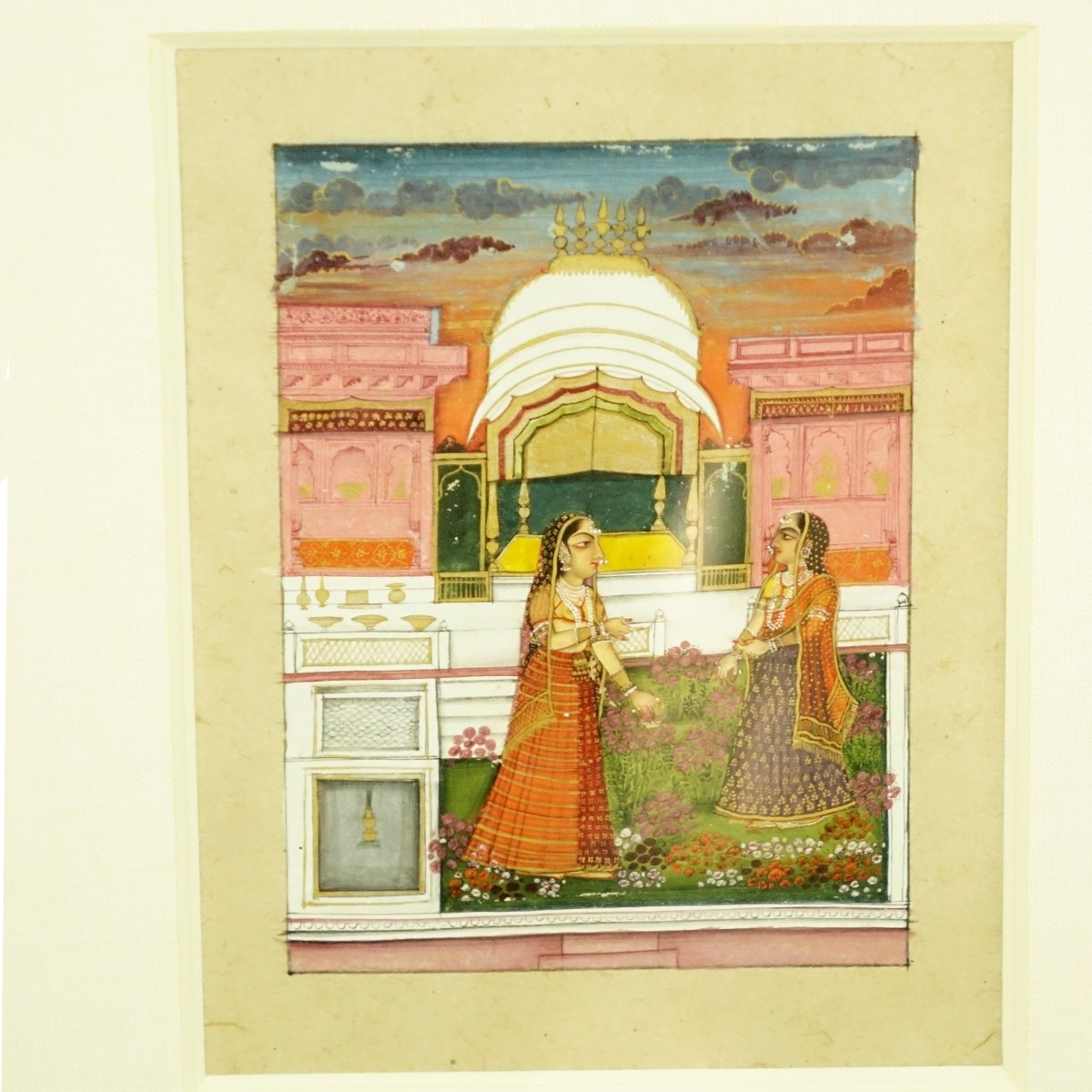 Pair of 18th Century Provincial Mughal Miniatures