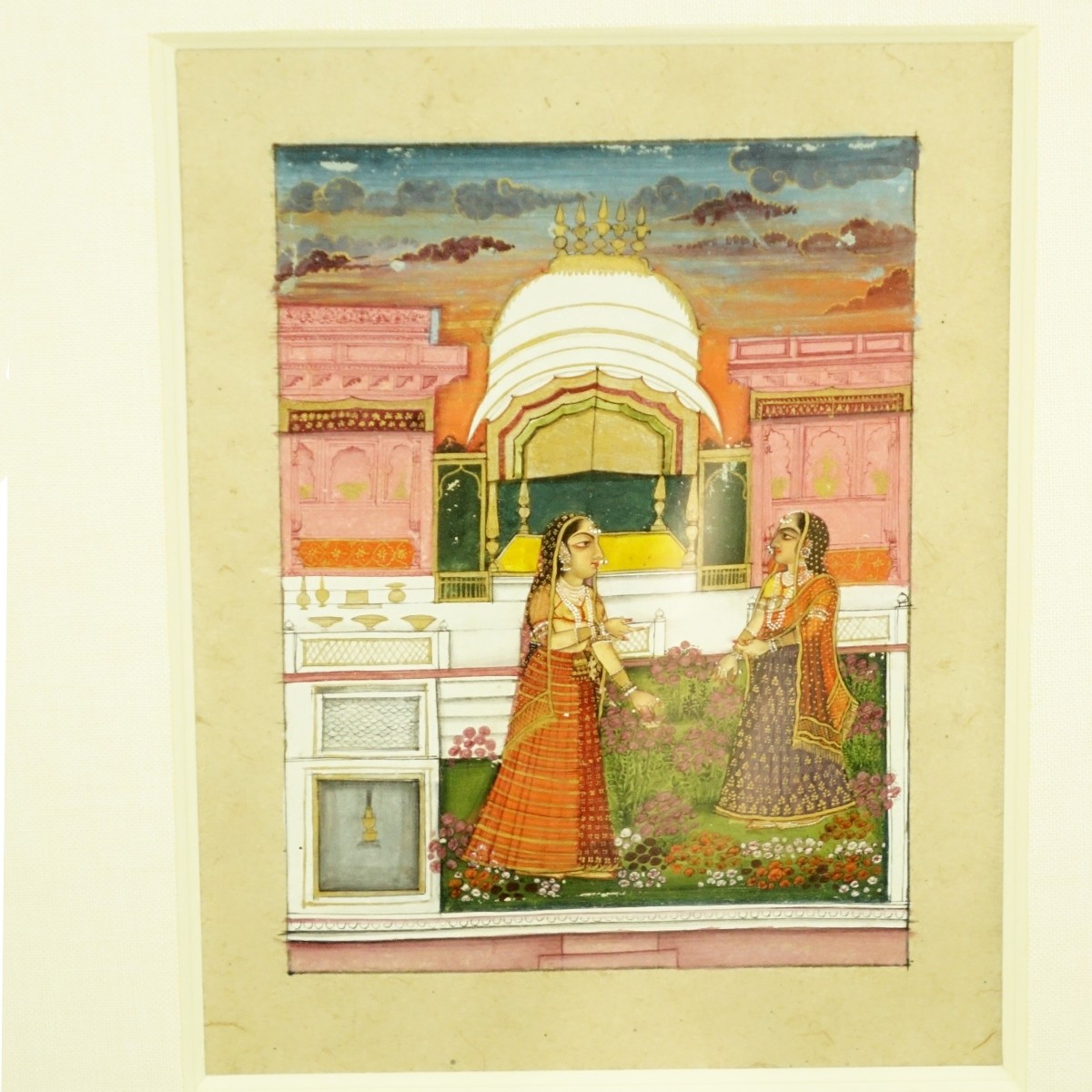 Pair of 18th Century Provincial Mughal Miniatures