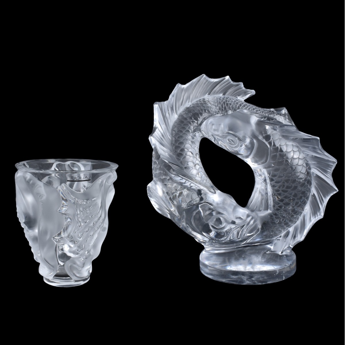 Two Lalique Crystal Tableware