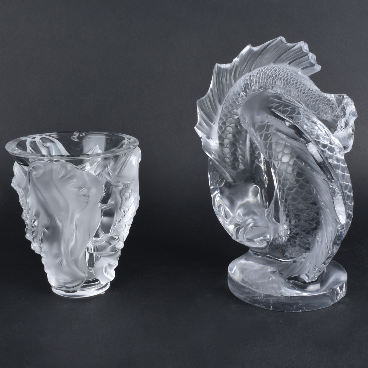 Two Lalique Crystal Tableware