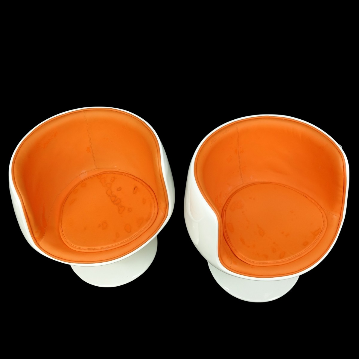 Pair Half Egg Cup Chairs
