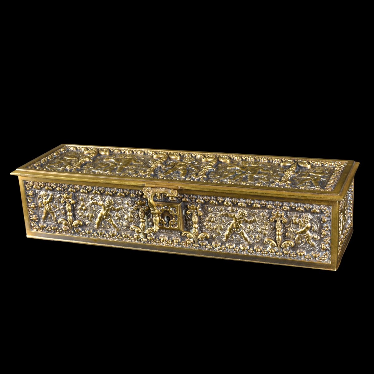 Antique Brass Box