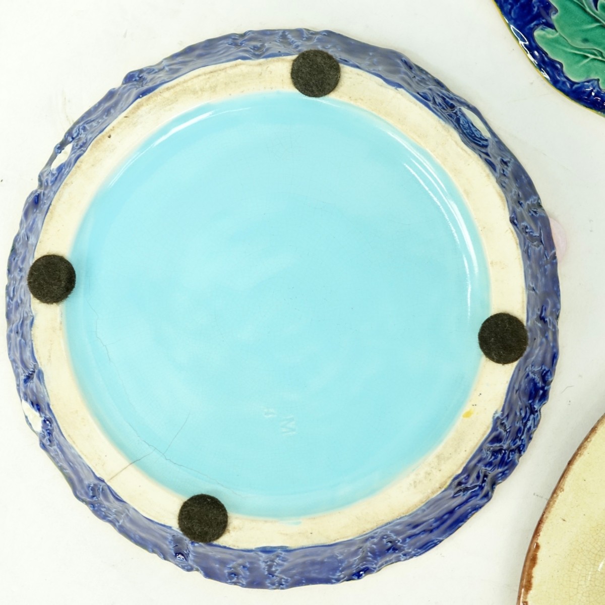 Four Pieces Majolica