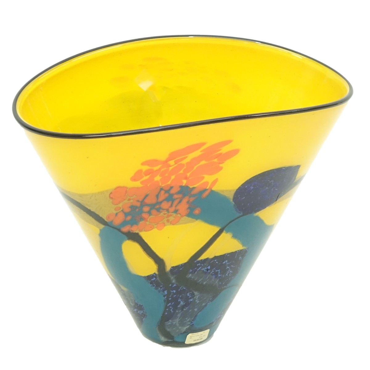 Large Hand Blown Glass Vase