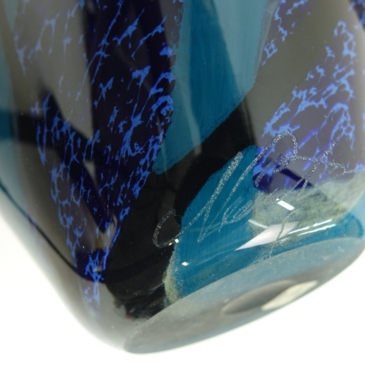 Large Hand Blown Glass Vase