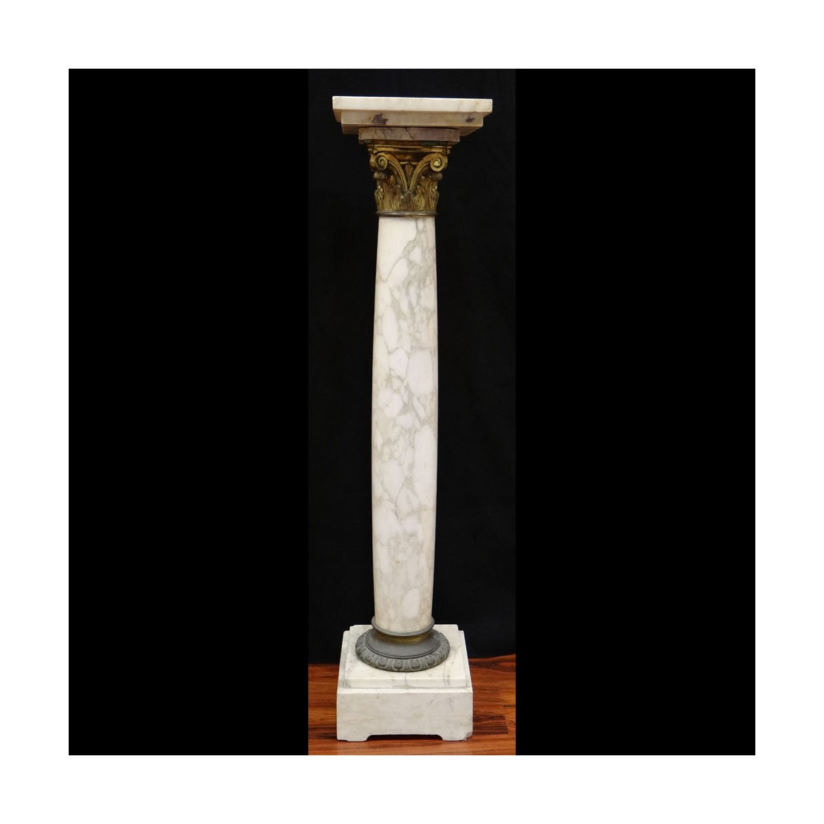 Bronze Mounted Marble Pedestal