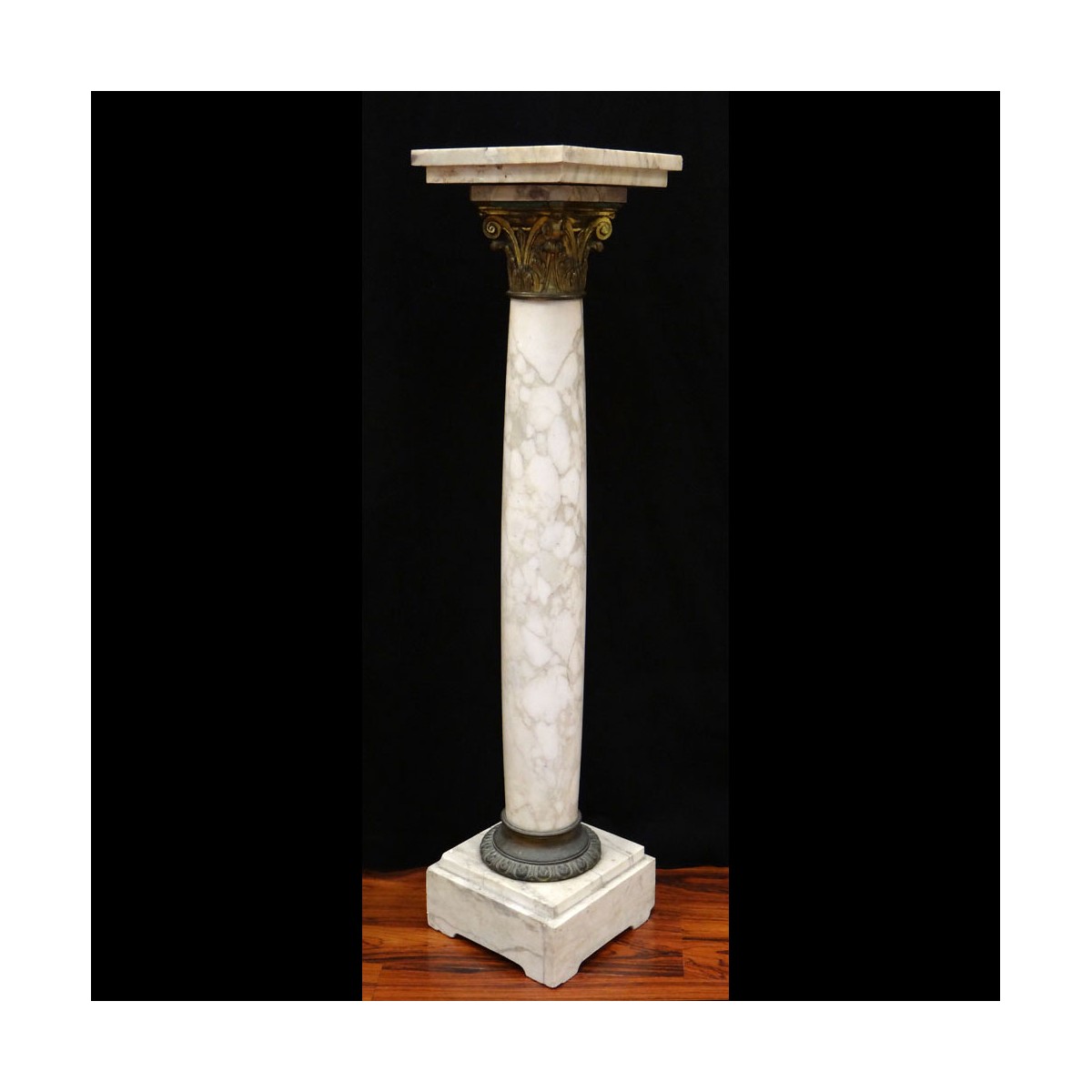 Bronze Mounted Marble Pedestal