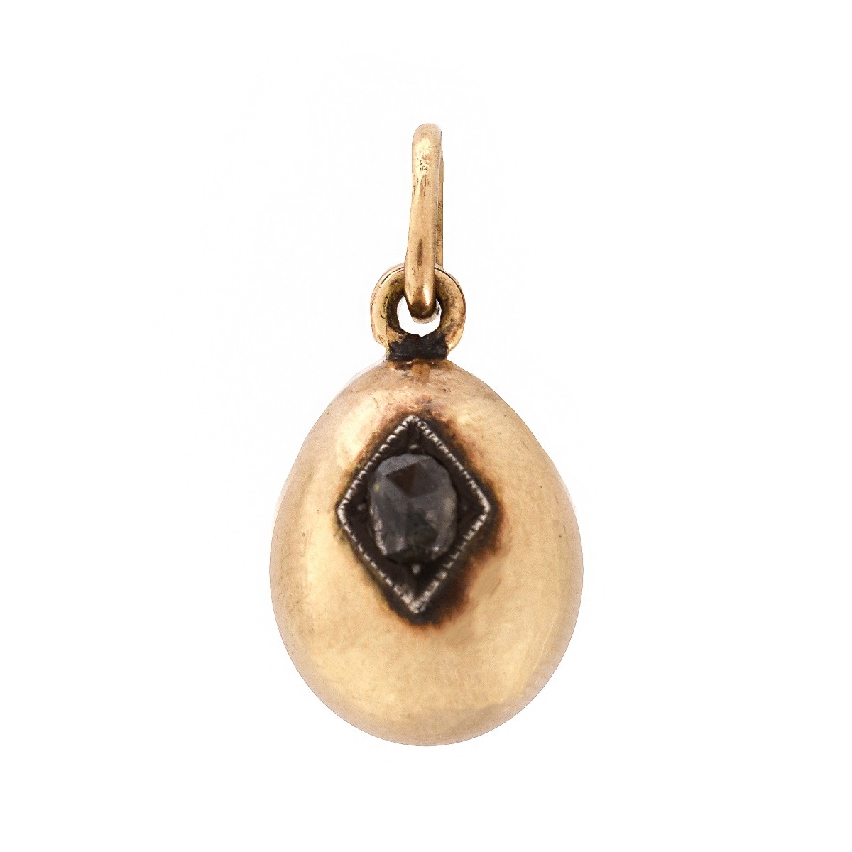 Antique Russian 14K Egg Pendant | Kodner Auctions