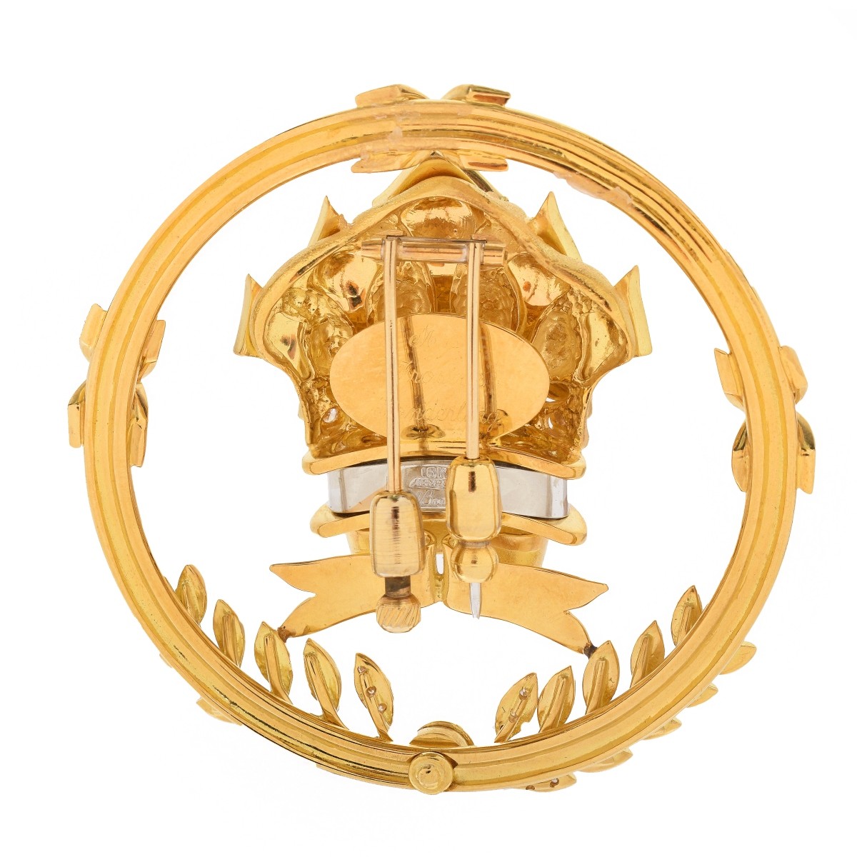 18K Gold and Diamond Brooch