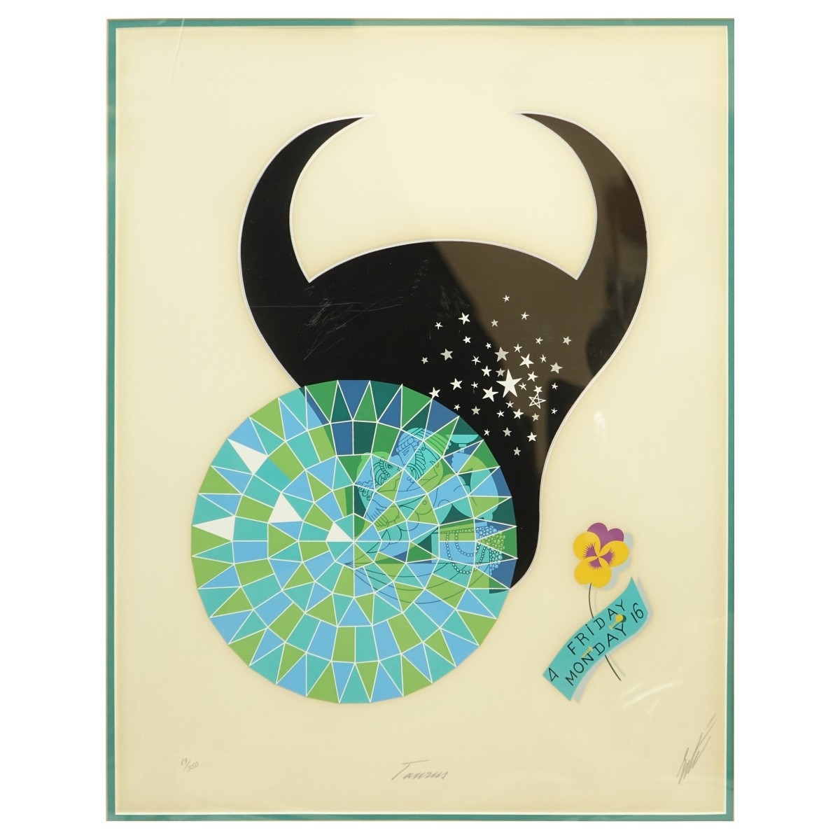 Erte Taurus Serigraph