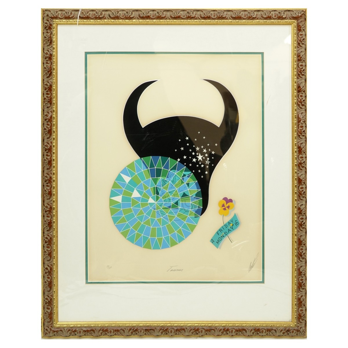 Erte Taurus Serigraph