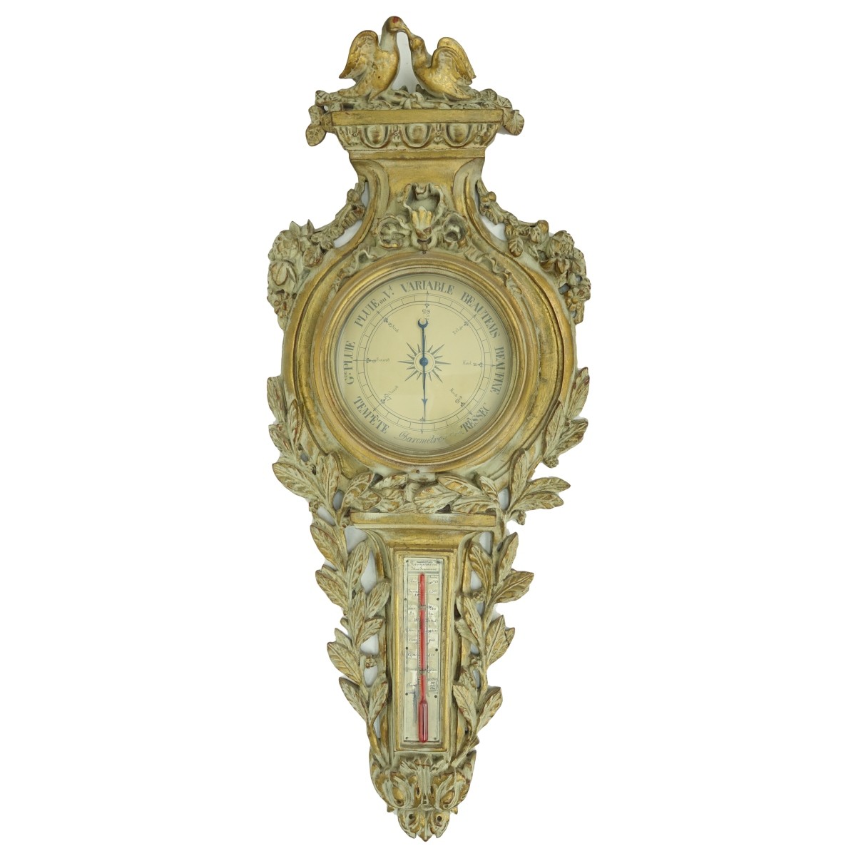 Louis XVI Style Barometer/Thermostat