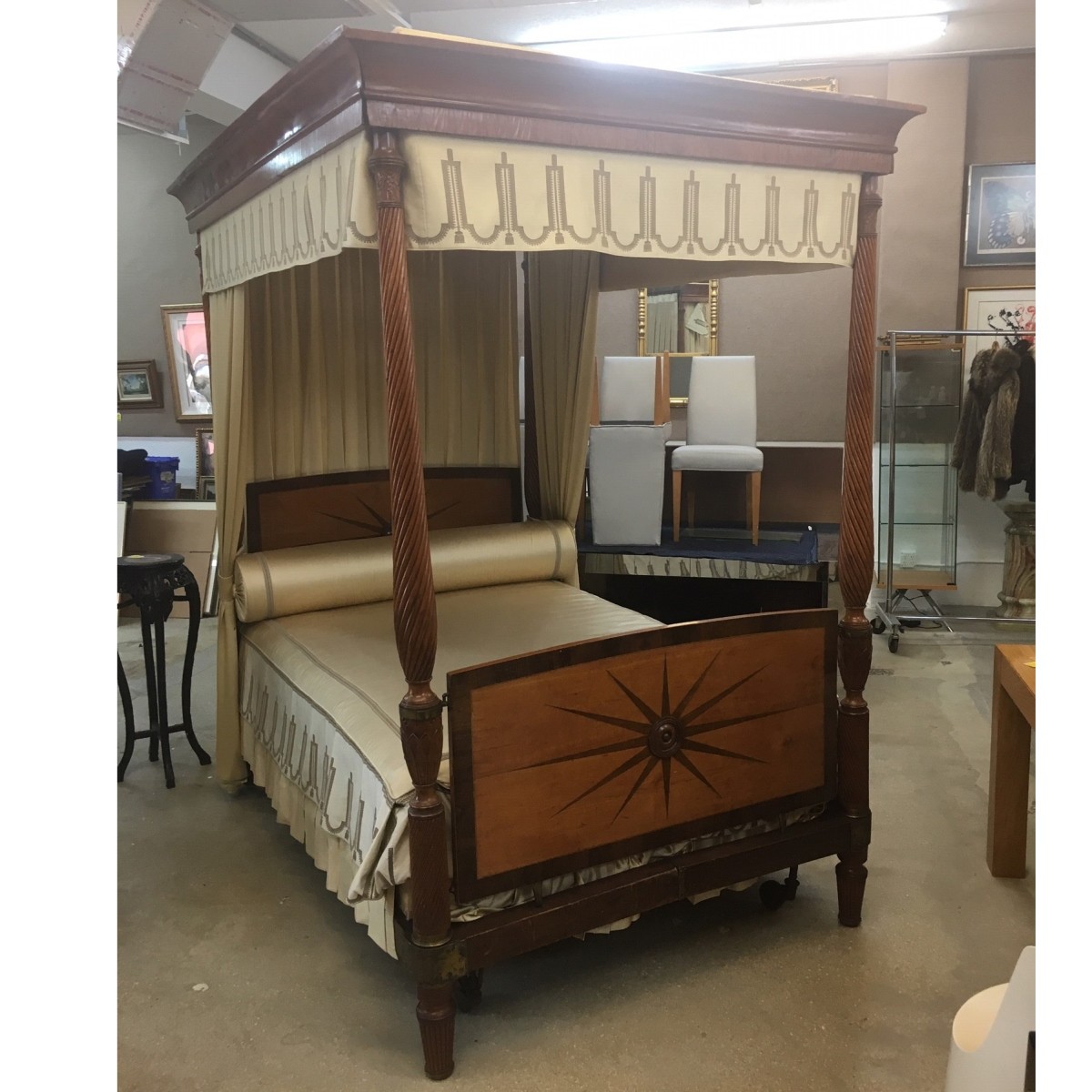 18/19th Century American Sheraton Tester Bed