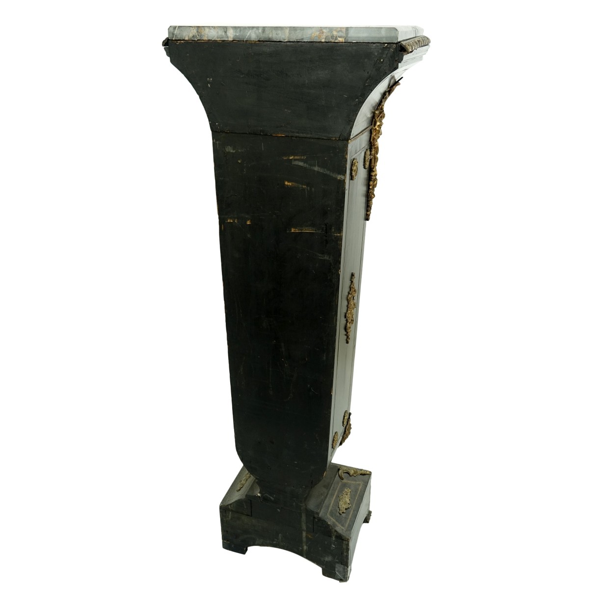 Napoleon III Style Marble Top Pedestal