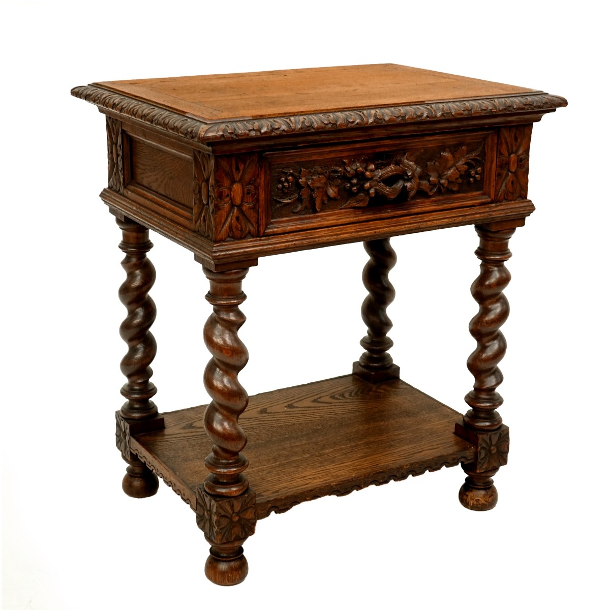 Antique Carved Side Table