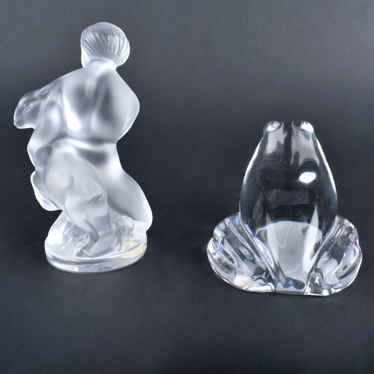 Lalique and Baccarat Figurines