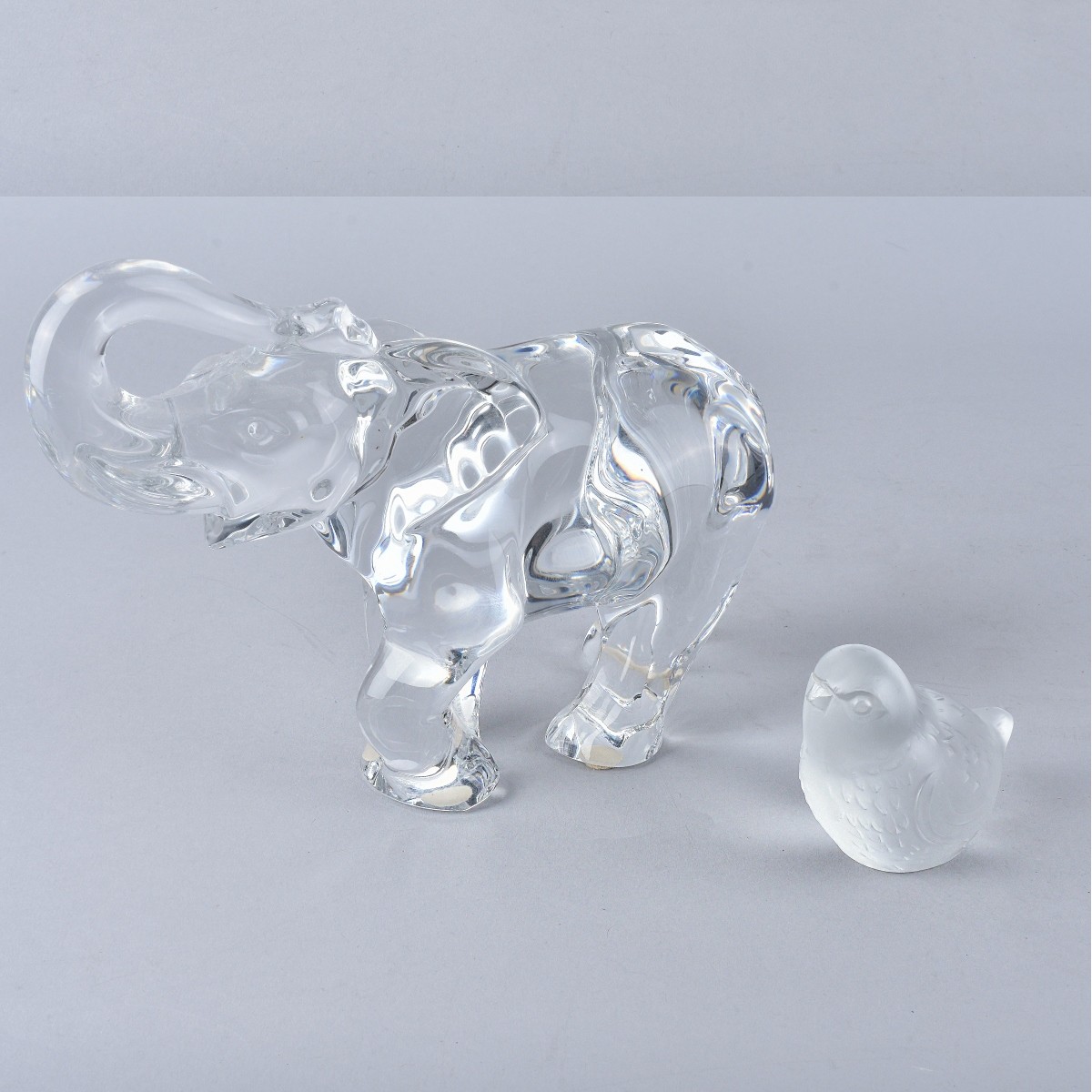 Two Vintage Crystal Figurines